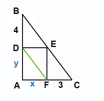 Треугольник с прямоугольником